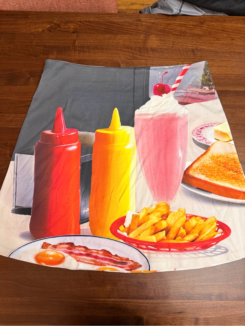 Retro Diner Graphic All over print skirt 1x